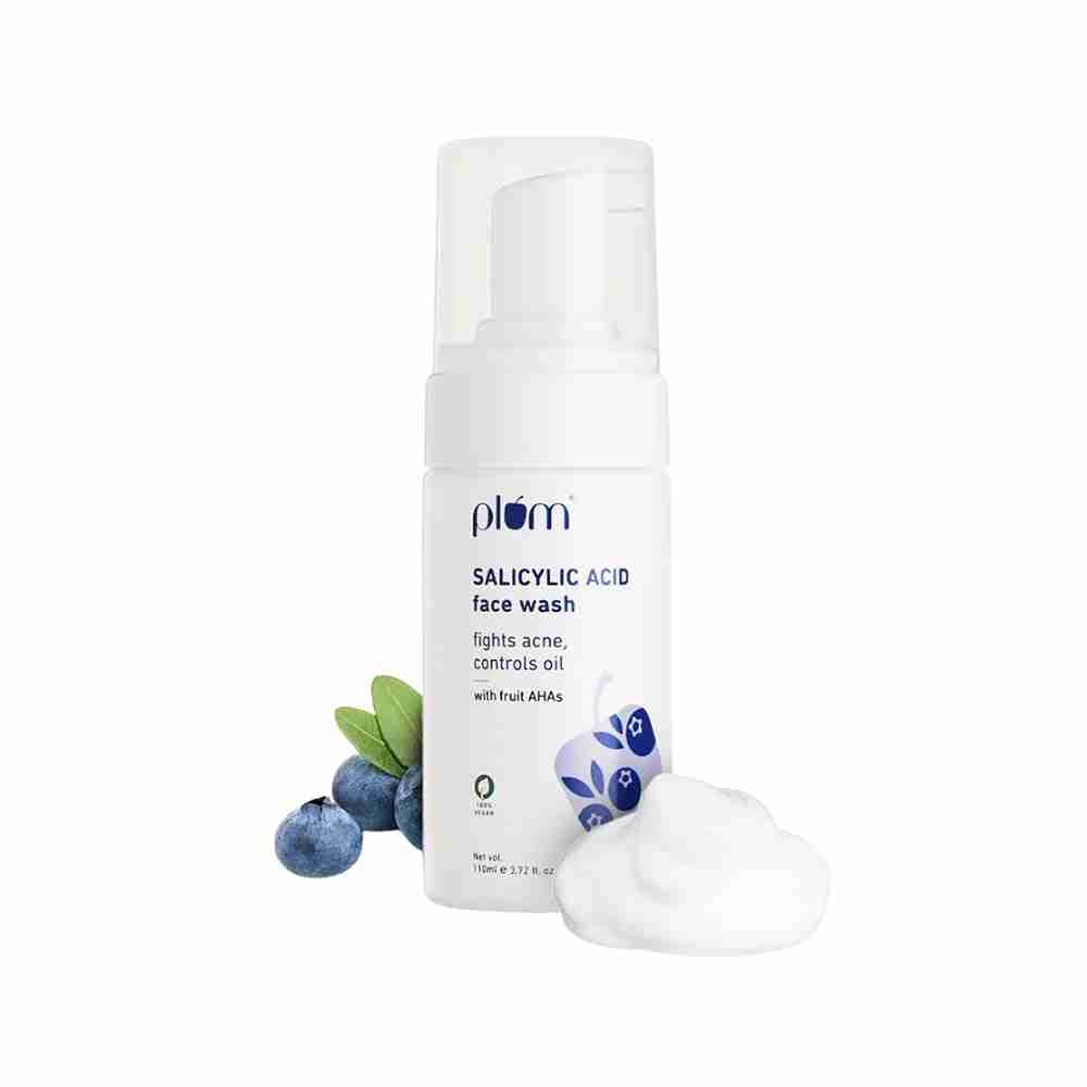 Plum 1% Encapsulated Salicylic Acid Foaming Face Wash for Acne