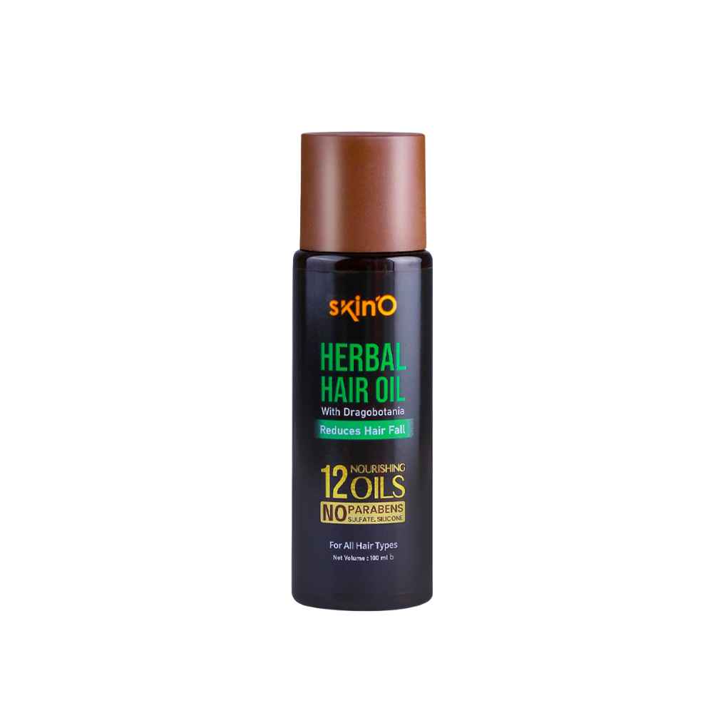 SkinO Herbal Hair Oil with Dragobotania