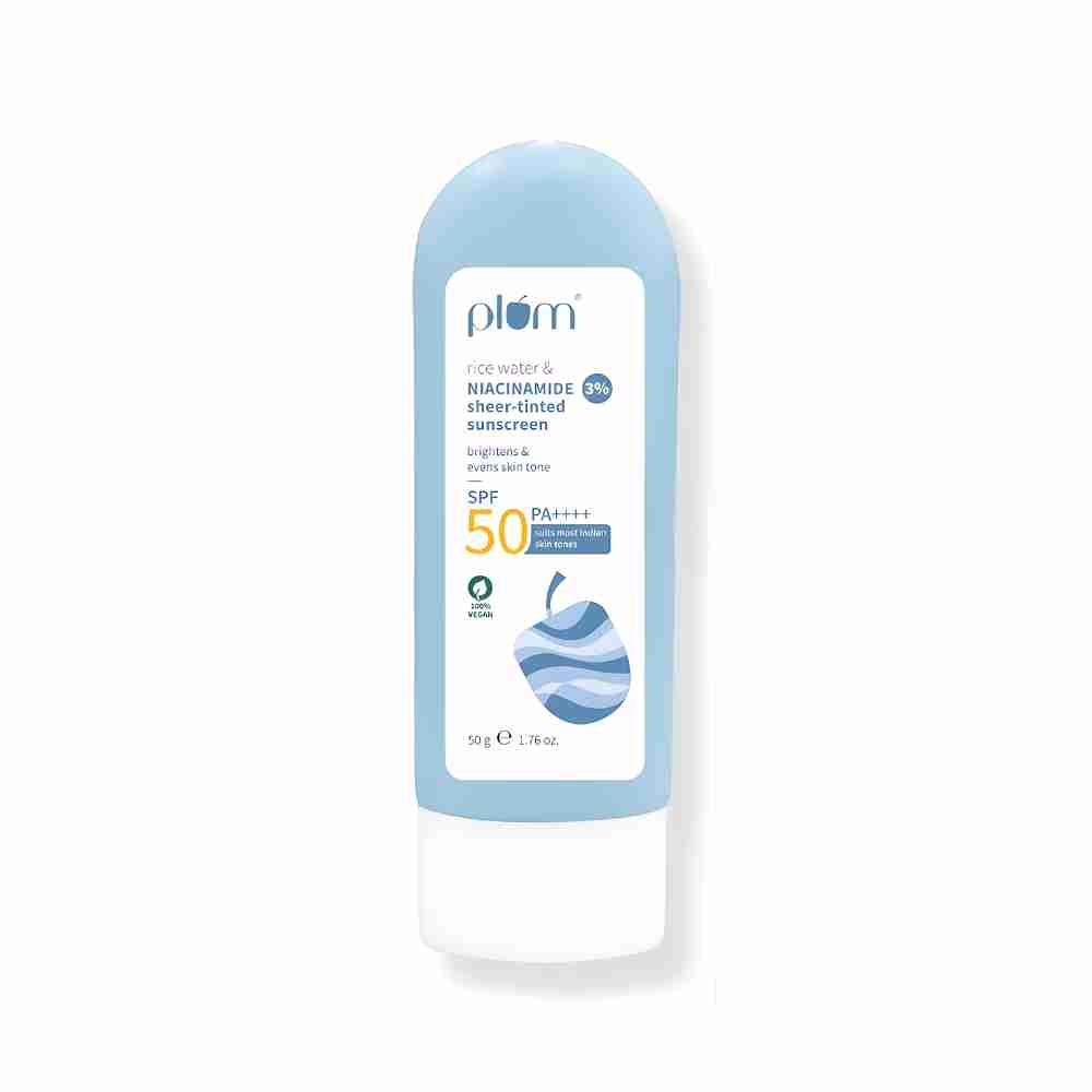 Plum 3% Niacinamide & Rice Water SPF 50 Sheer-Tinted Sunscreen